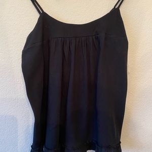 NWT ruffle bottom single strap shirt